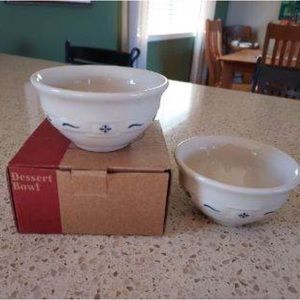 Longaberger Pottery Dessert Bowls